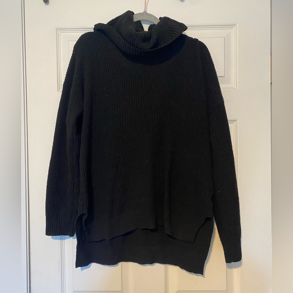 Hippie Rose Black Knit turtle neck